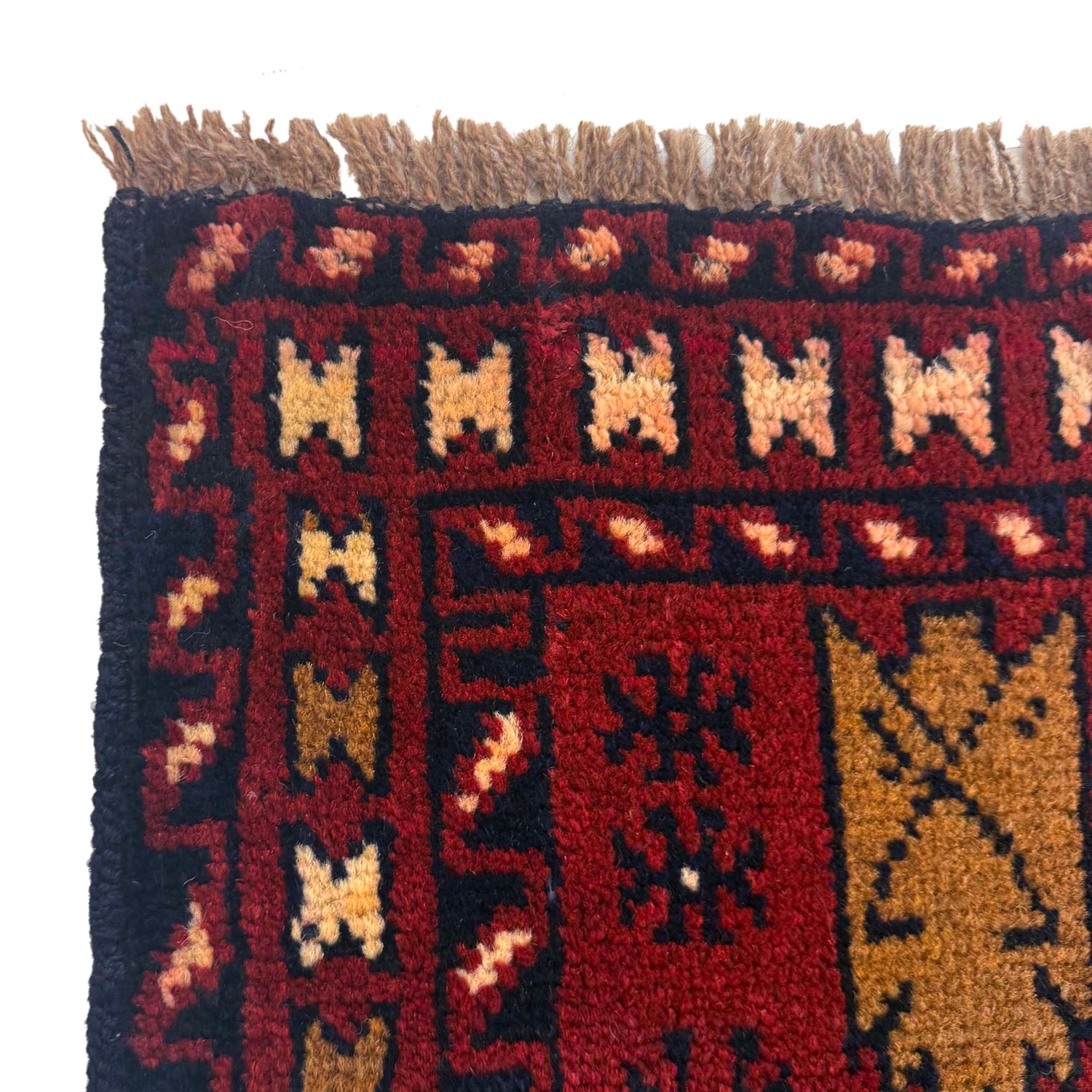 Baluchi Rug Handmade Multi Geometric 2x4 ft