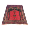 Baluchi Rug Handmade Red Prayer Design 2x4 ft