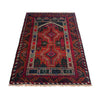 Baluchi Rug Handmade Multi Prayer Design 2x4 ft