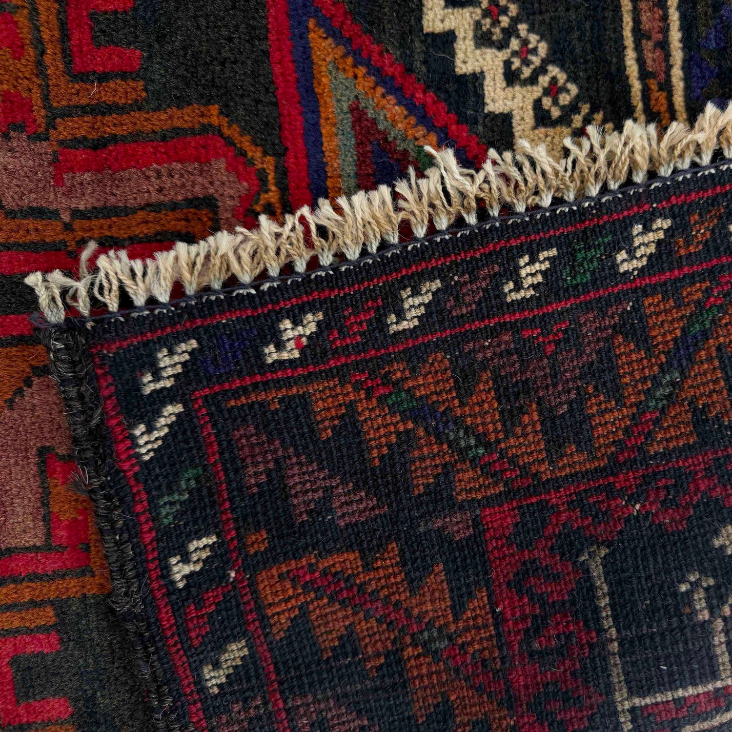 Baluchi Rug Handmade Multi Prayer Design 2x4 ft