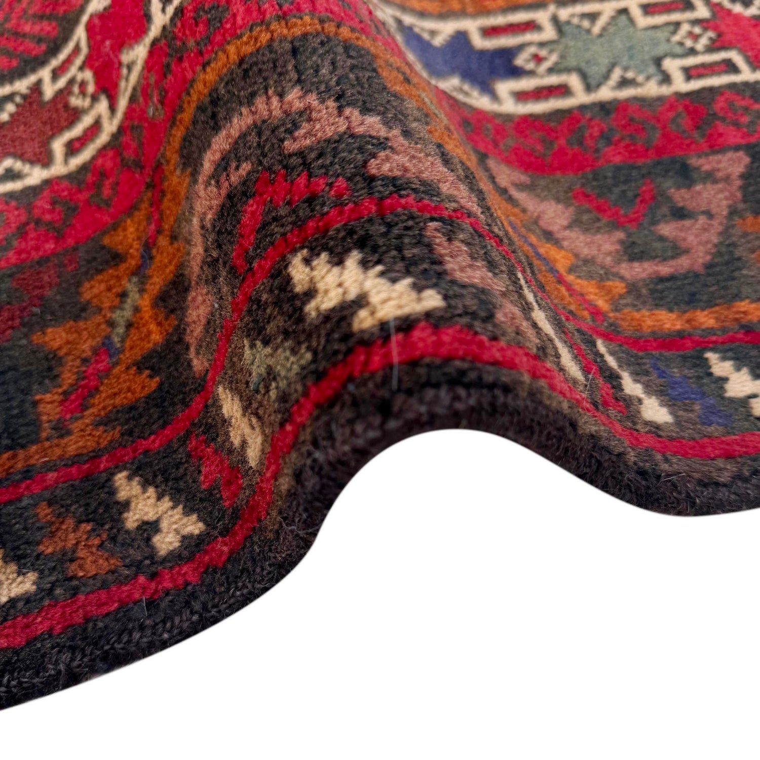 Baluchi Rug Handmade Multi Prayer Design 2x4 ft