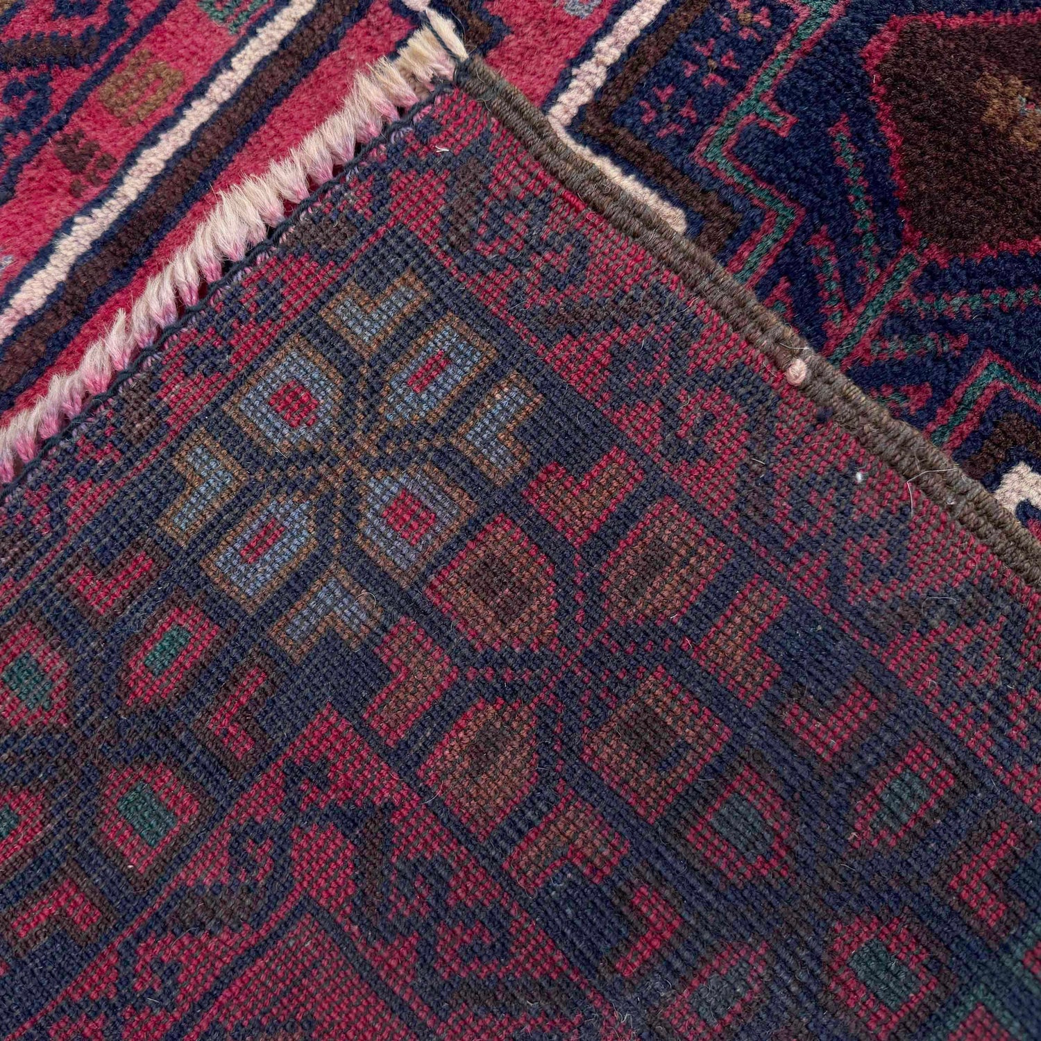 Baluchi Rug Handmade Multi Geometric 3x5 ft