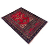 Baluchi Rug Handmade Red Prayer Design 2x4 ft