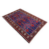 Natural Baluch Area Rug Handmade Multi Floral 6x9 ft