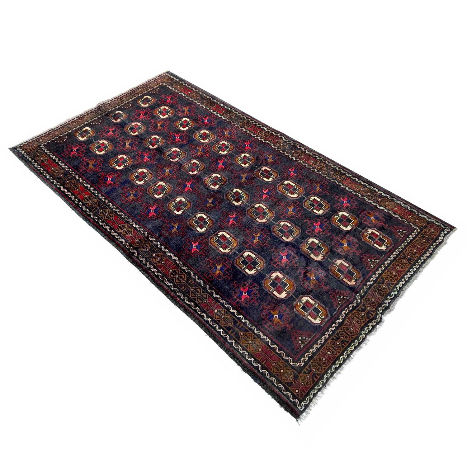 Baluchi Rug Handmade Multi Geometric 5x8 ft