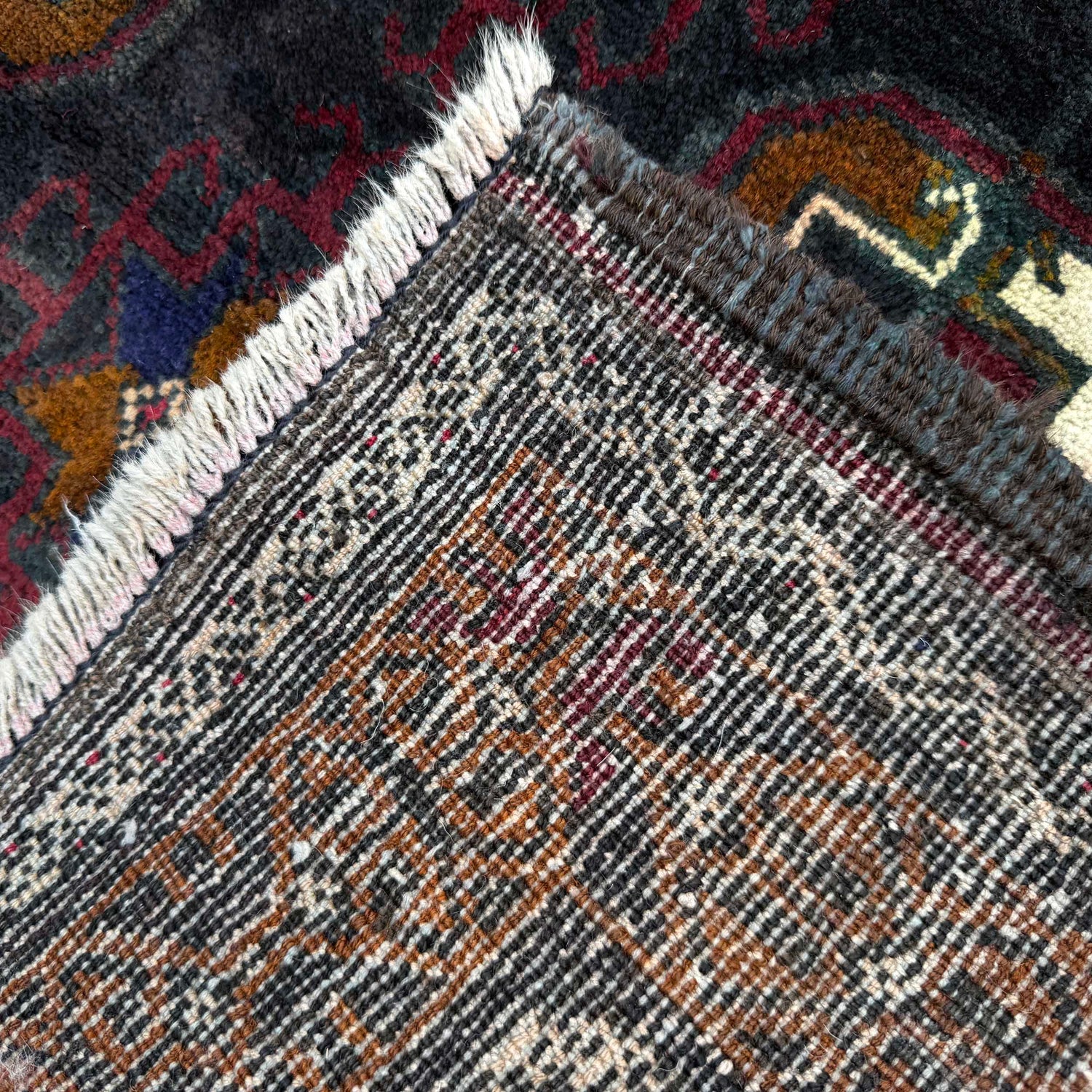 Baluchi Rug Handmade Multi Geometric 5x8 ft