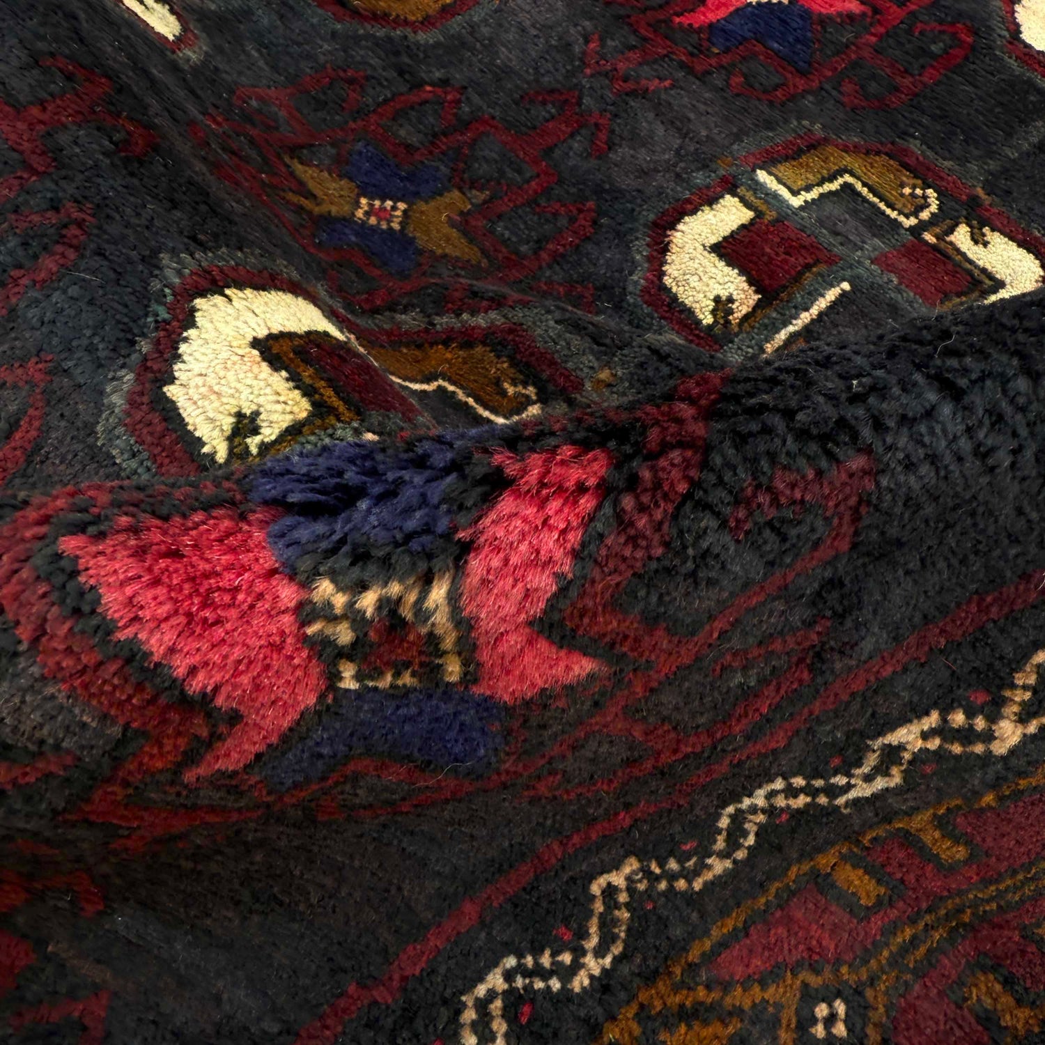 Baluchi Rug Handmade Multi Geometric 5x8 ft