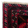 Baluchi Rug Handmade Red Geometric 4x6 ft
