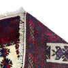 Baluchi Rug Handmade Multi Prayer Design 2x4 ft