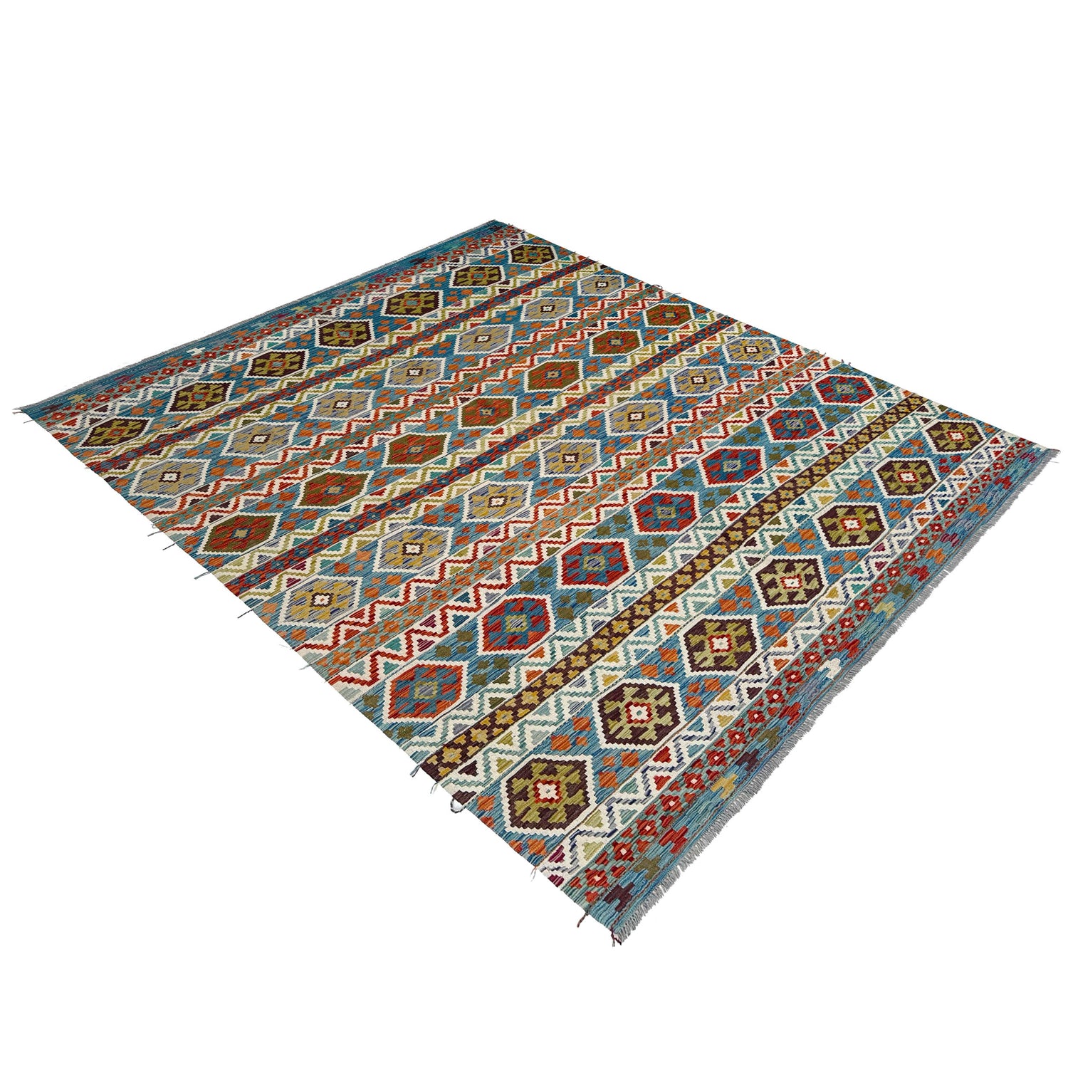 Handmade Multi Kilim Geometric 8x10 ft