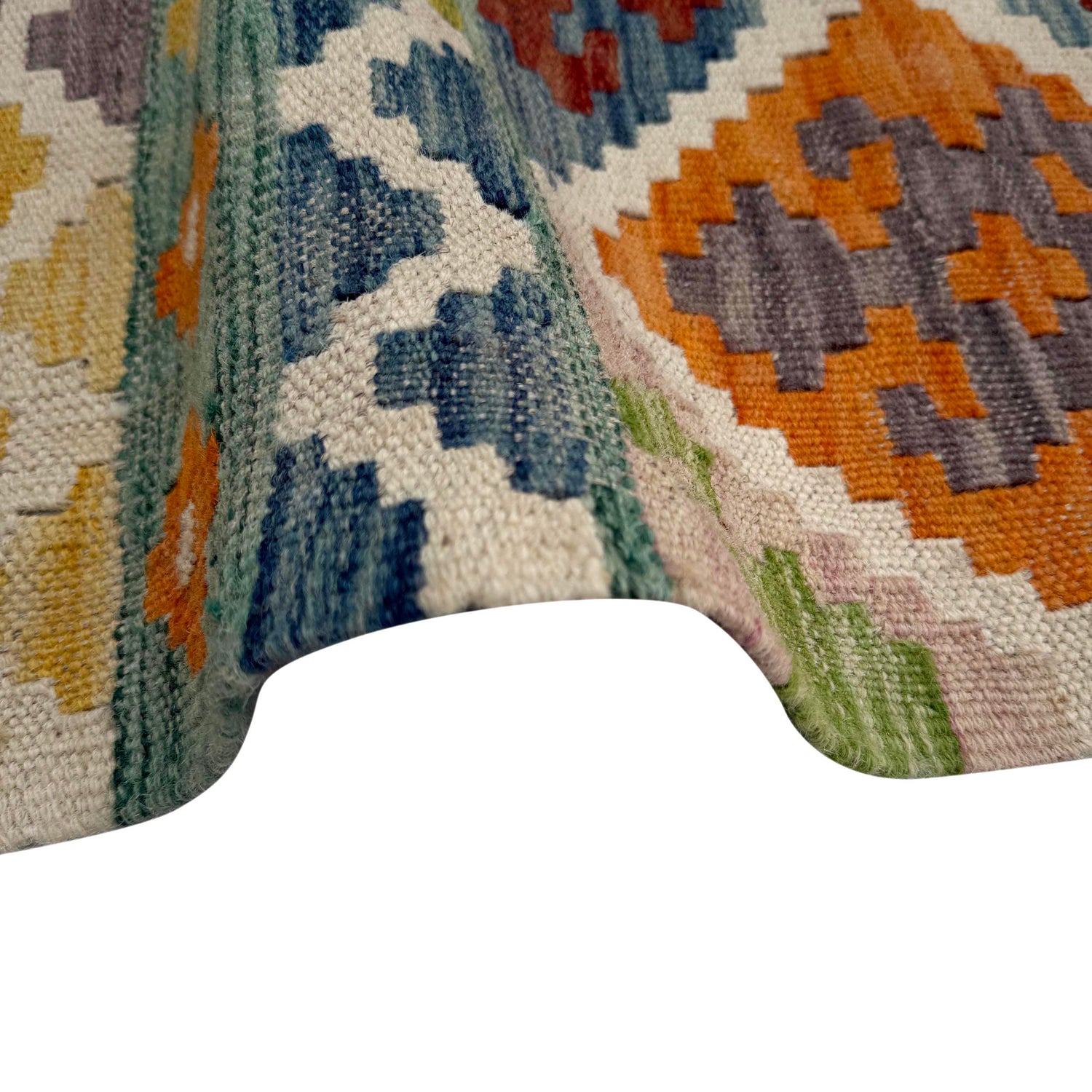 Handmade Multi Kilim Geometric 2x4 ft