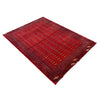 Bokhara Rug Handmade Deep Red Medallion 6x9 ft