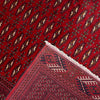Bokhara Rug Handmade Deep Red Medallion 6x9 ft
