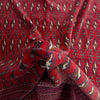 Bokhara Rug Handmade Deep Red Medallion 6x9 ft
