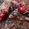 Kashan Area Rug Handmade Multi Medallion 9x12 ft