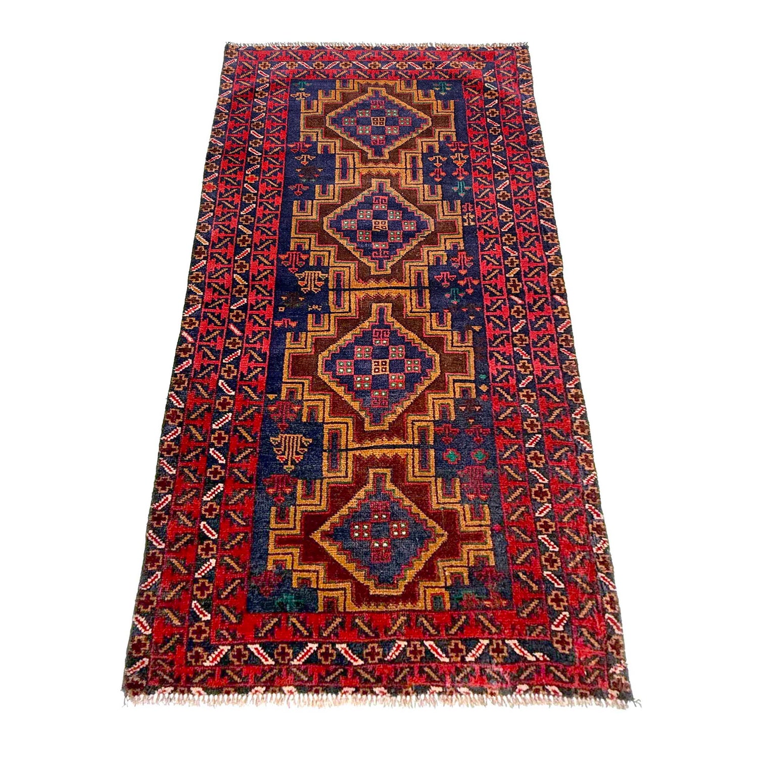 Baluchi Runner Rug Handmade Multi 6' Runner