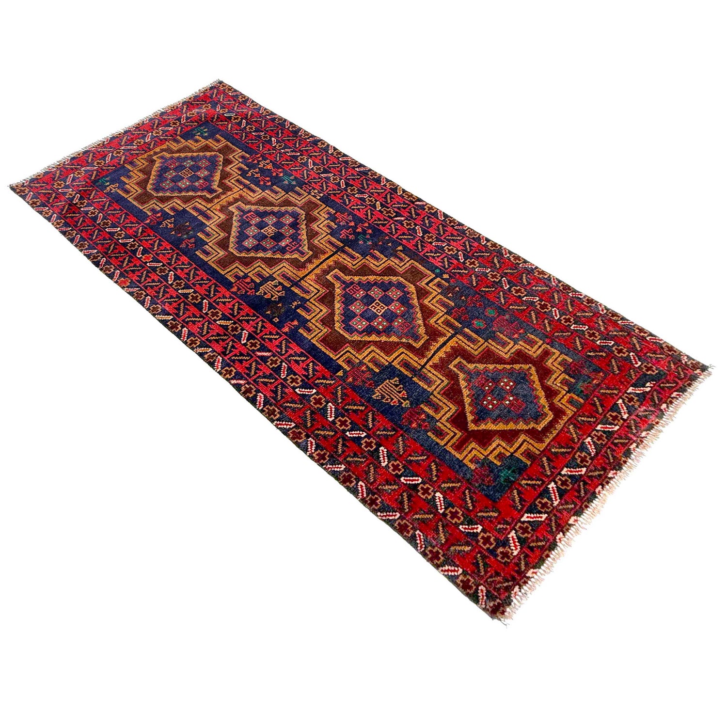 Baluchi Runner Rug Handmade Multi 6' Runner