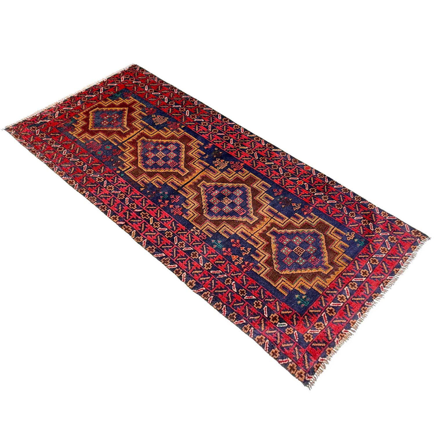 Baluchi Runner Rug Handmade Multi 6' Runner