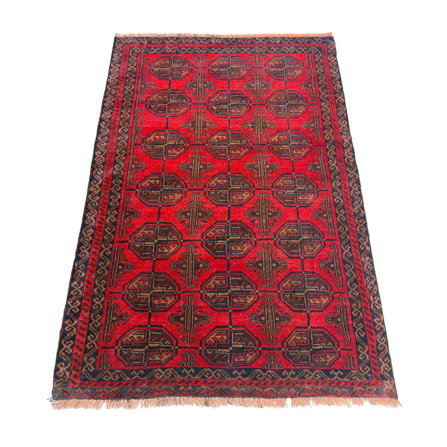 Baluchi Rug Handmade Multi Geometric 3x5 ft