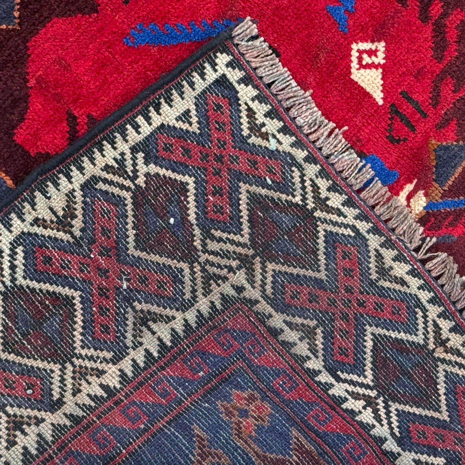 Baluchi Rug Handmade Multi Floral 4x6 ft
