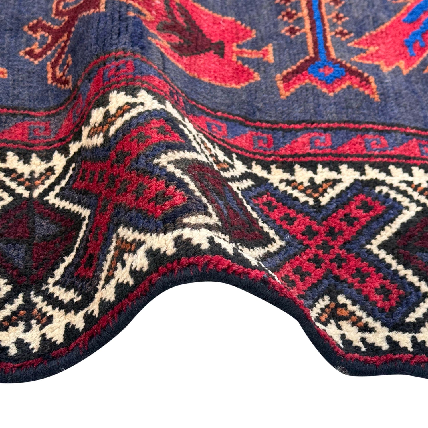 Baluchi Rug Handmade Multi Floral 4x6 ft