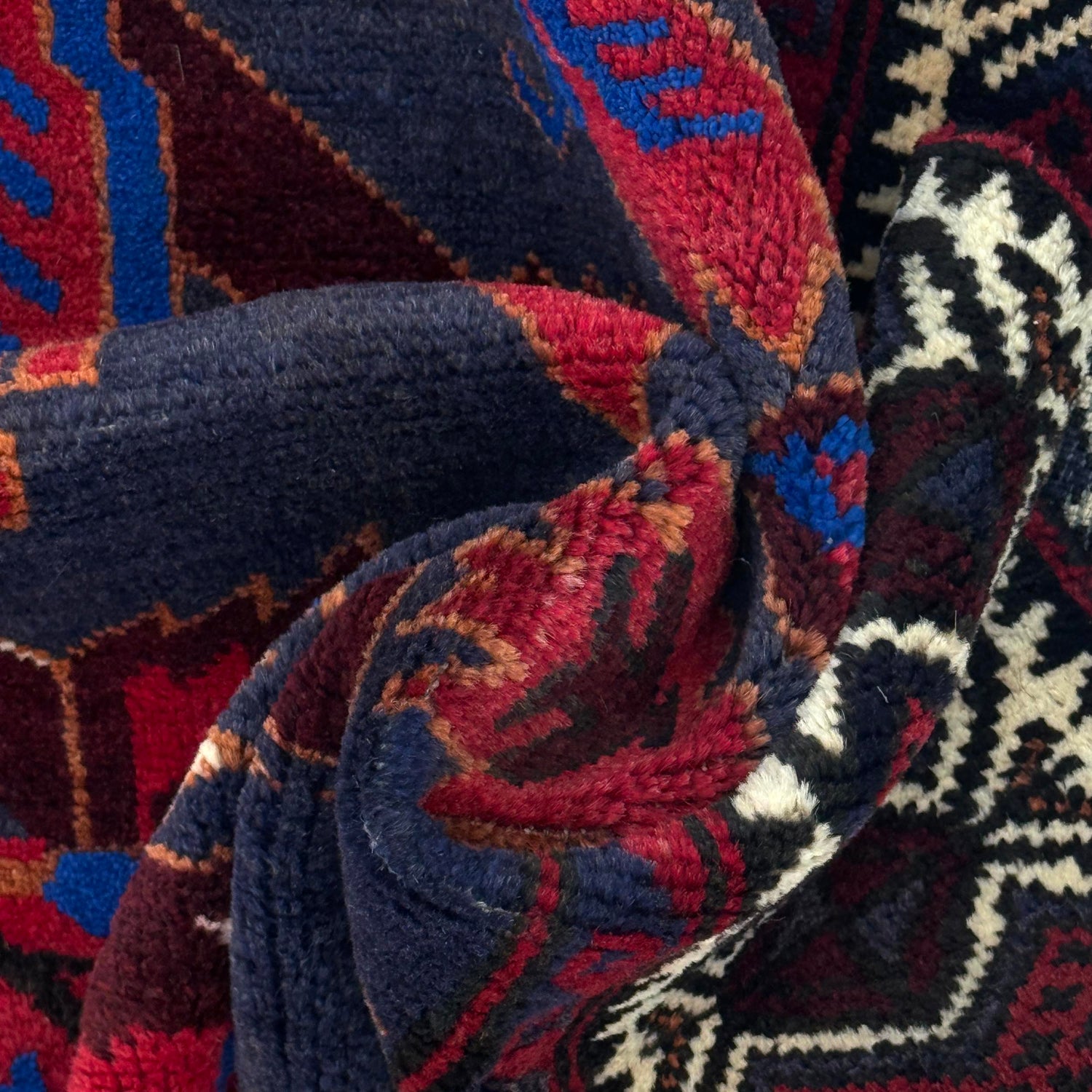 Baluchi Rug Handmade Multi Floral 4x6 ft