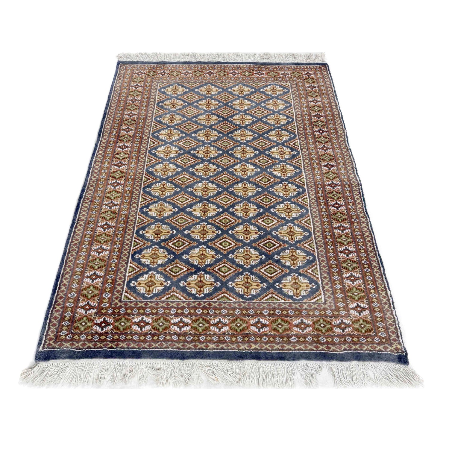 Jaldar Area Rug Handmade Multi Floral 4x6 ft