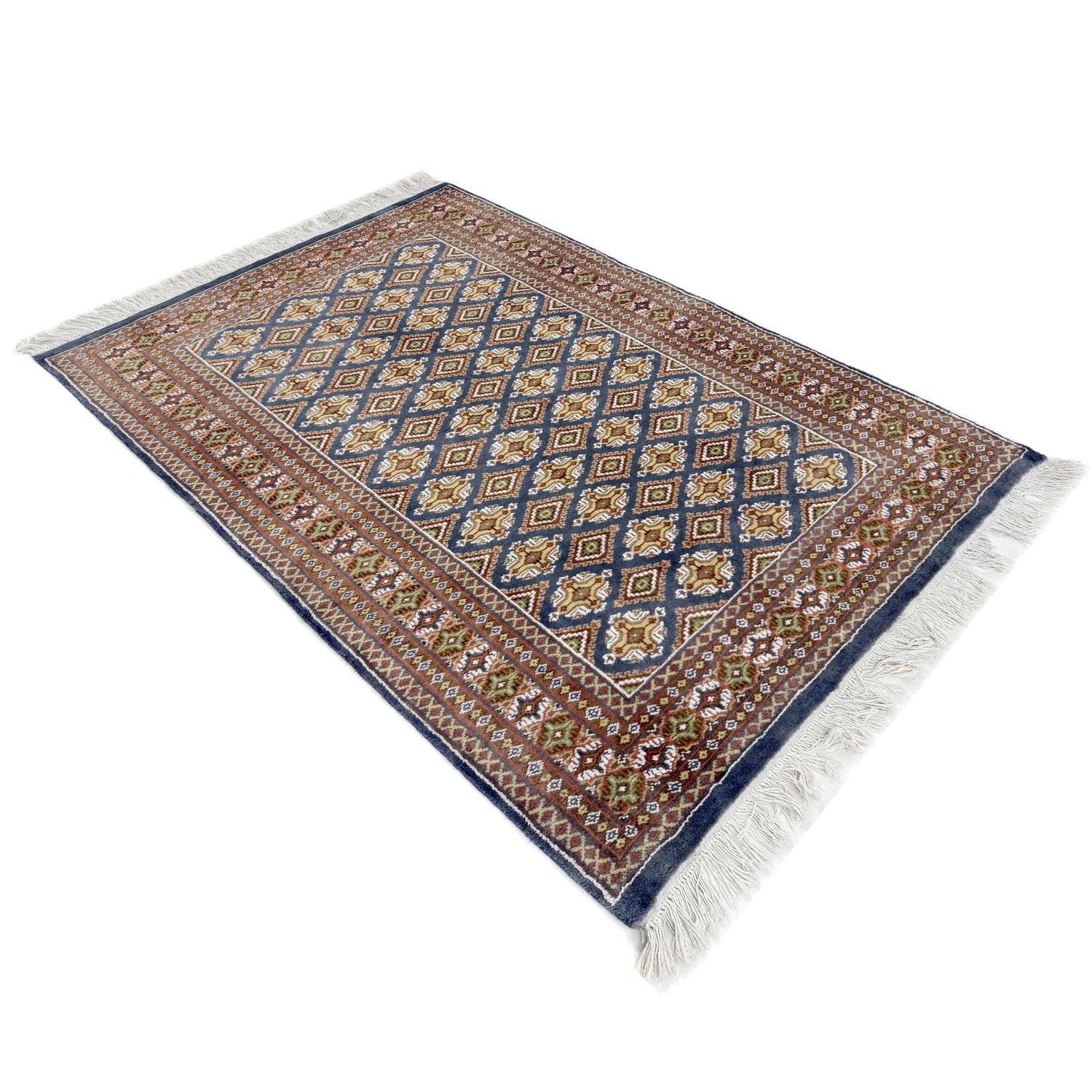 Jaldar Area Rug Handmade Multi Floral 4x6 ft