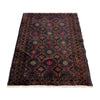 Baluchi Rug Handmade Multi Geometric 2x4 ft