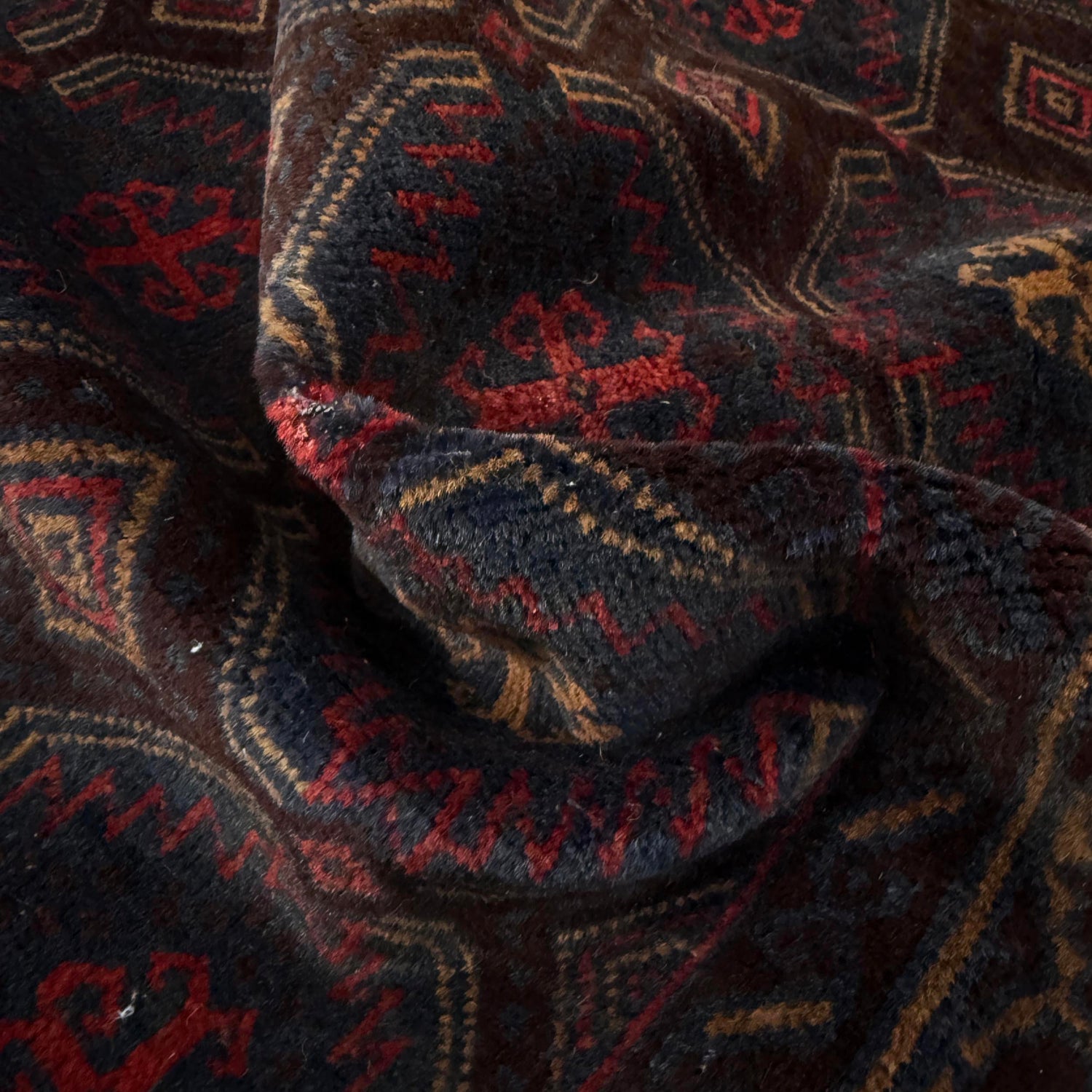 Baluchi Rug Handmade Multi Geometric 2x4 ft