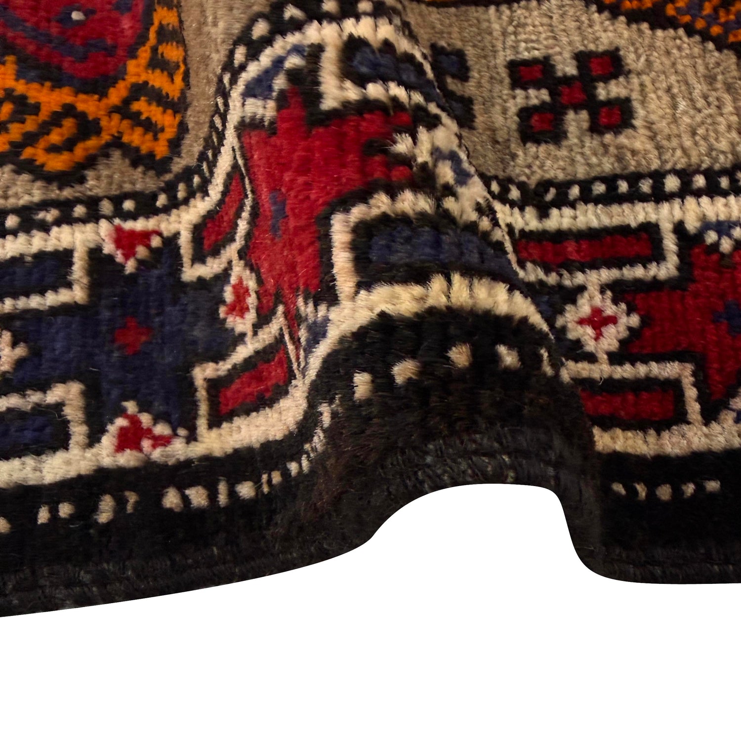 Baluchi Rug Handmade Multi Geometric 3x5 ft