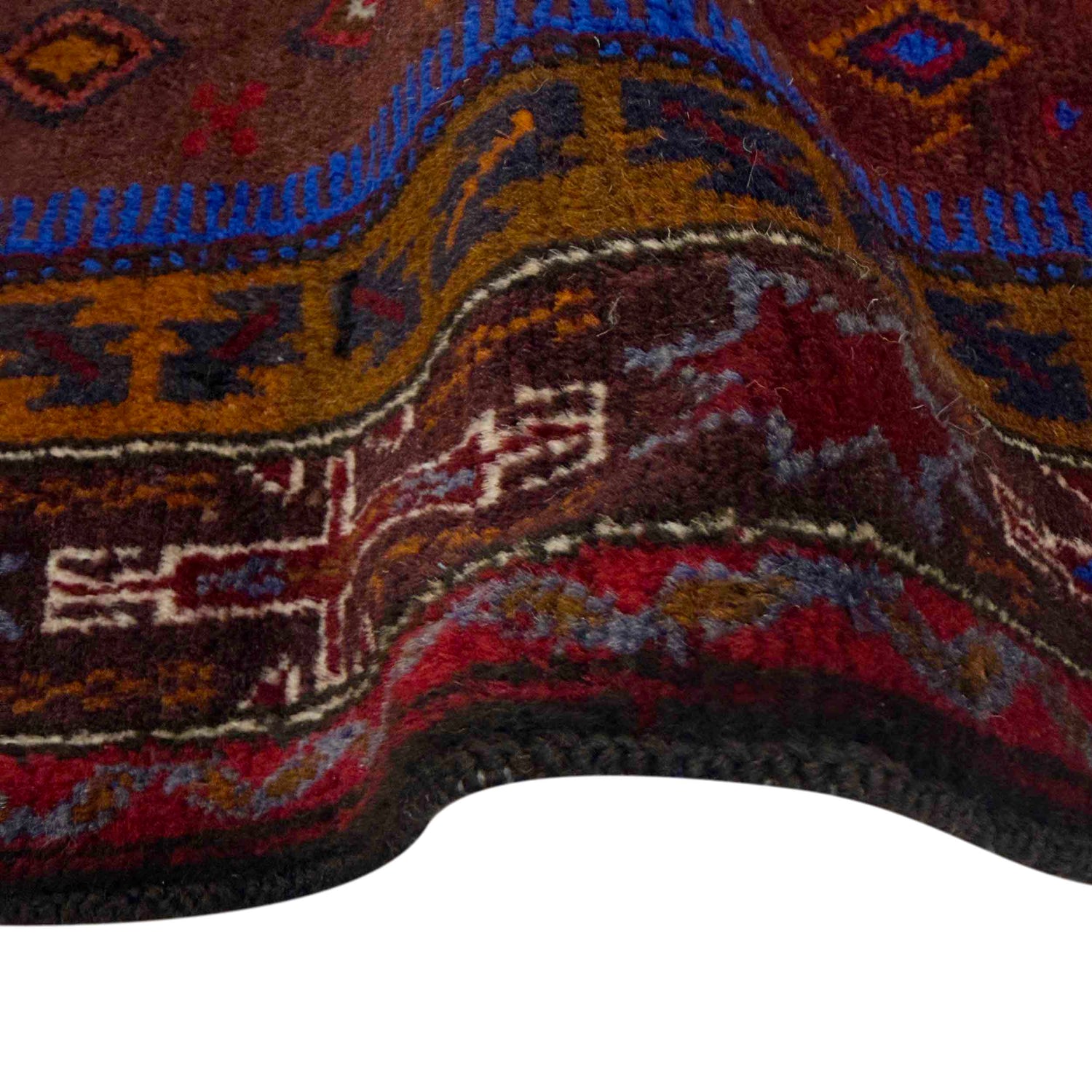 Baluchi Rug Handmade Multi Geometric 3x5 ft