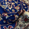 Jaldar Area Rug Handmade Blue Floral 4x6 ft