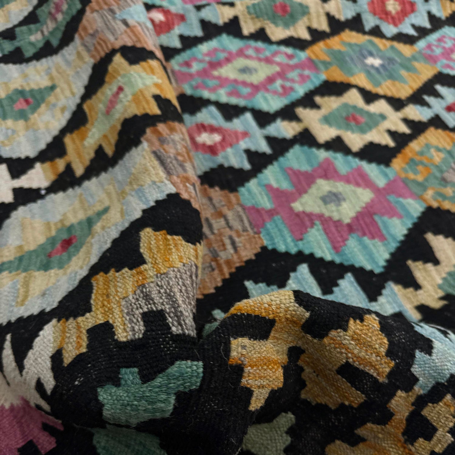 Handmade Multi Kilim Geometric 7x10 ft