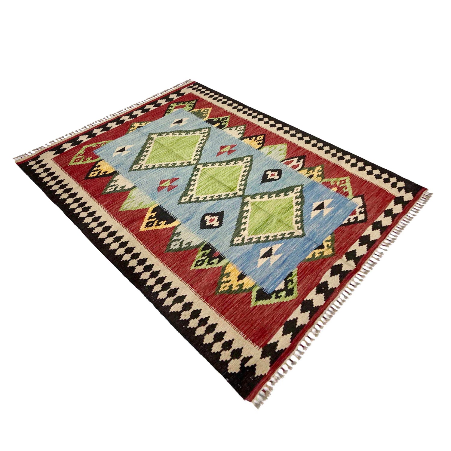 Handmade Multi Kilim Geometric 4x7 ft