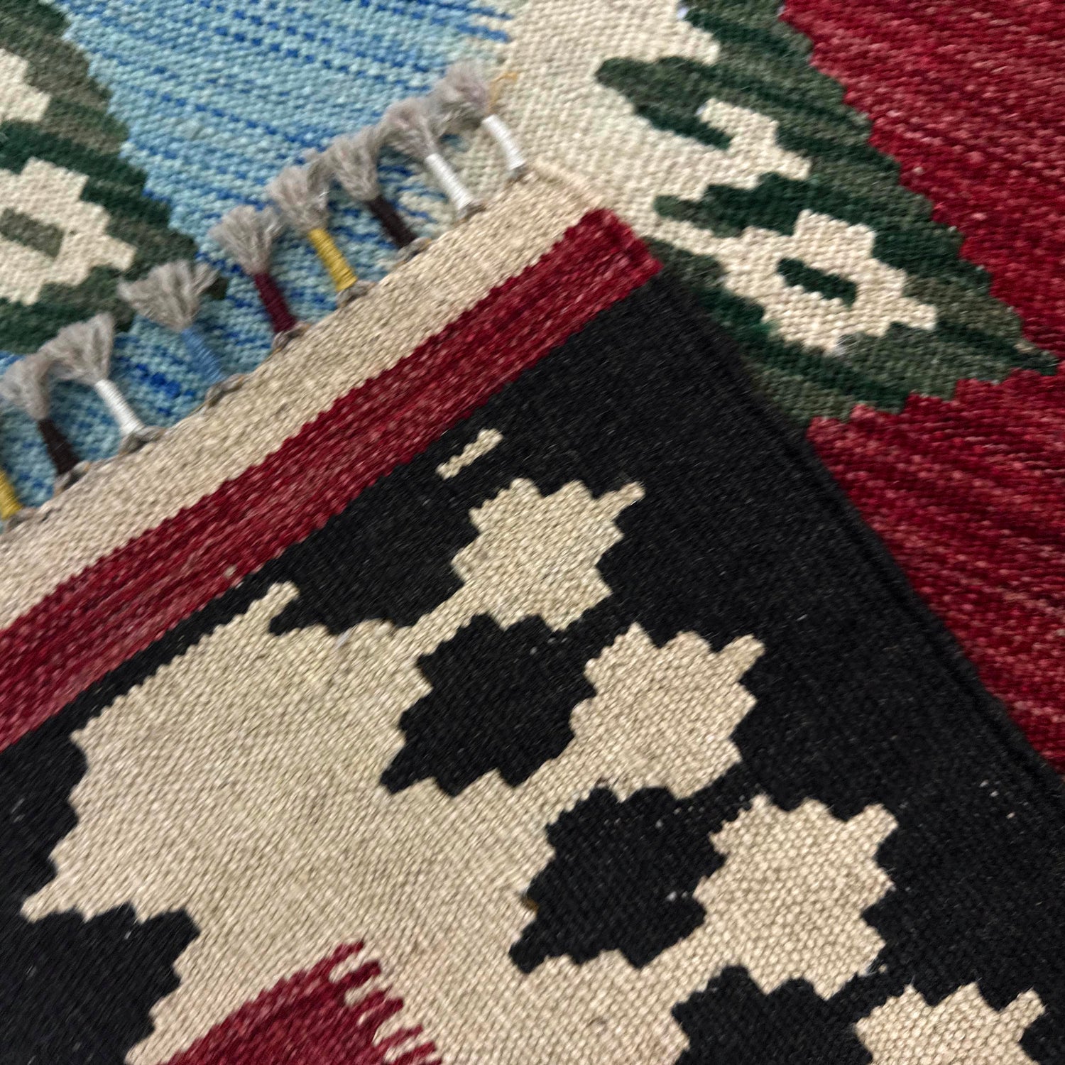 Handmade Multi Kilim Geometric 4x7 ft