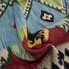 Handmade Multi Kilim Geometric 4x7 ft