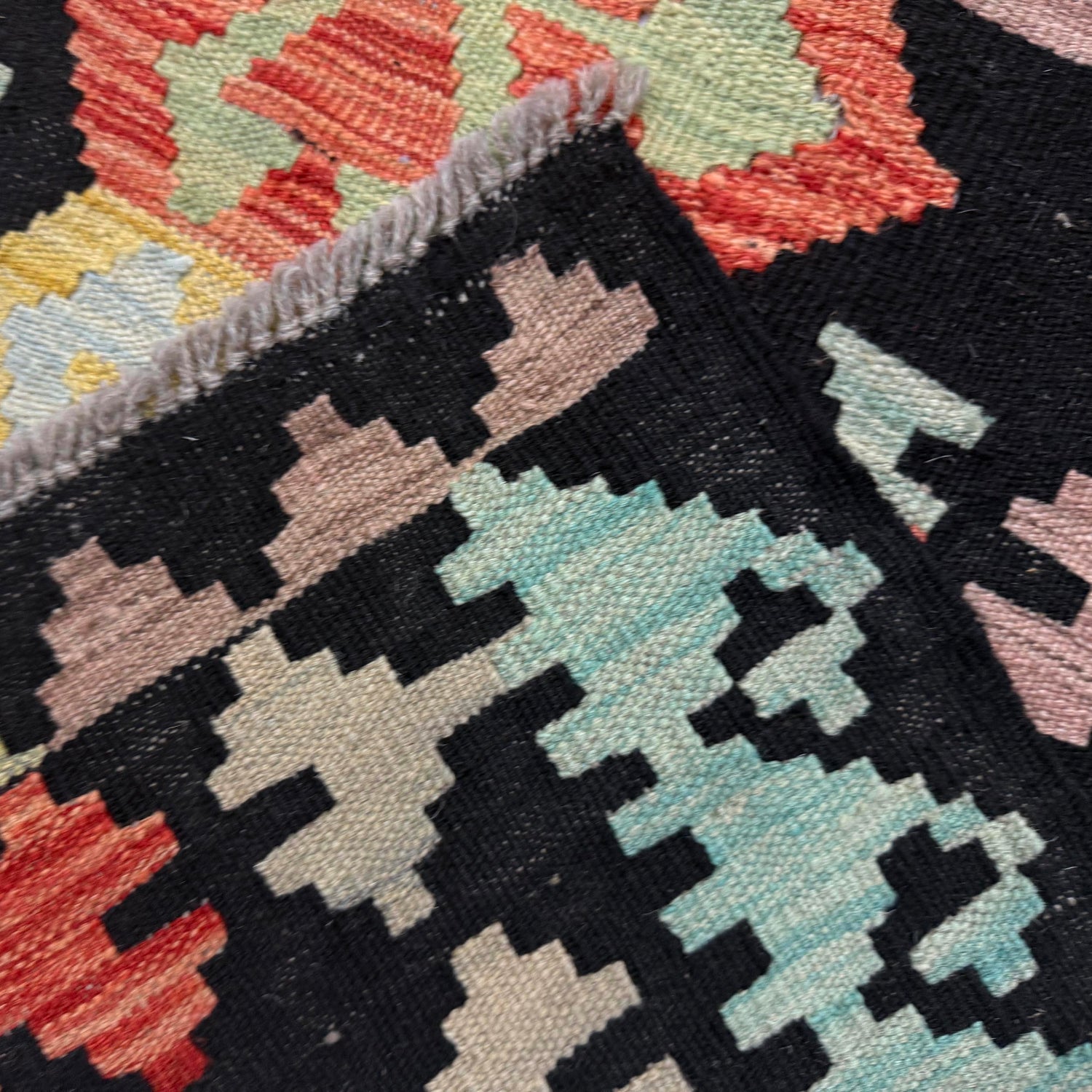 Handmade Multi Kilim Geometric 7x10 ft