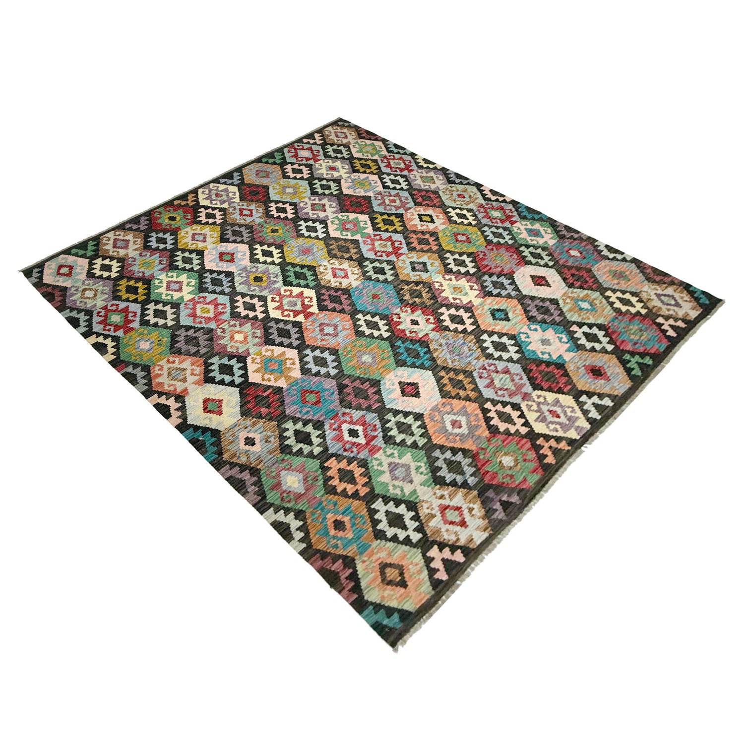 Handmade Multi Kilim Geometric 7x10 ft