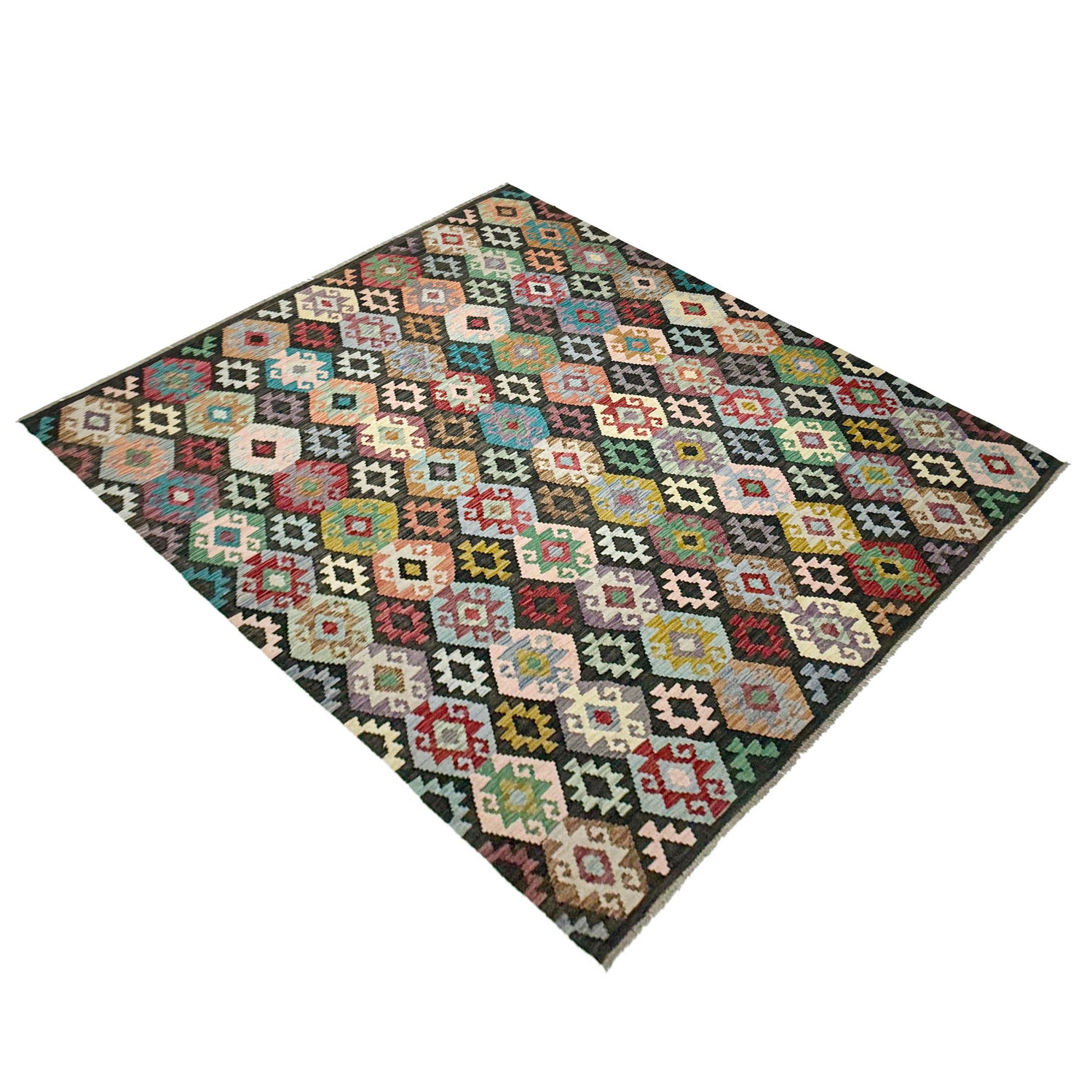 Handmade Multi Kilim Geometric 7x10 ft