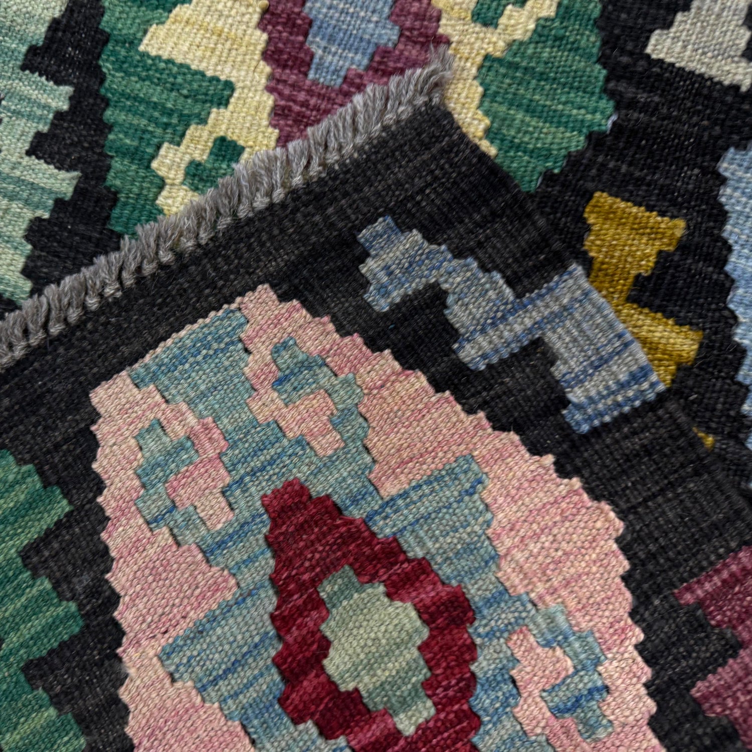 Handmade Multi Kilim Geometric 7x10 ft