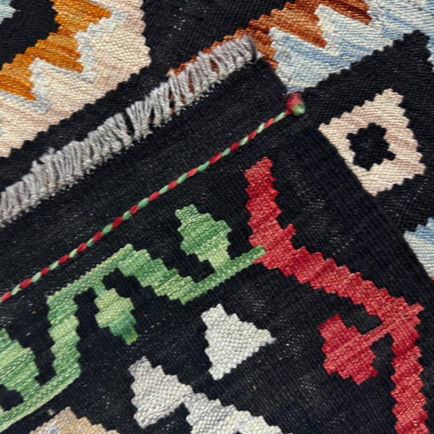 Handmade Multi Kilim Geometric 7x10 ft
