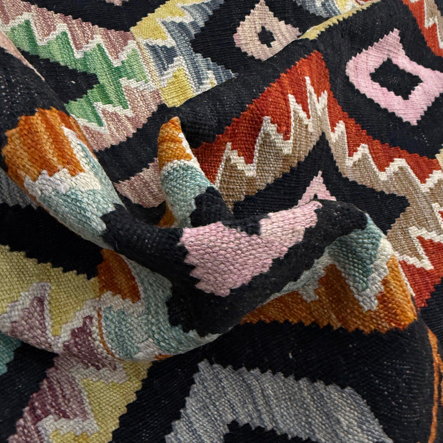 Handmade Multi Kilim Geometric 7x10 ft