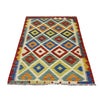 Handmade Multi Kilim Geometric 2x4 ft