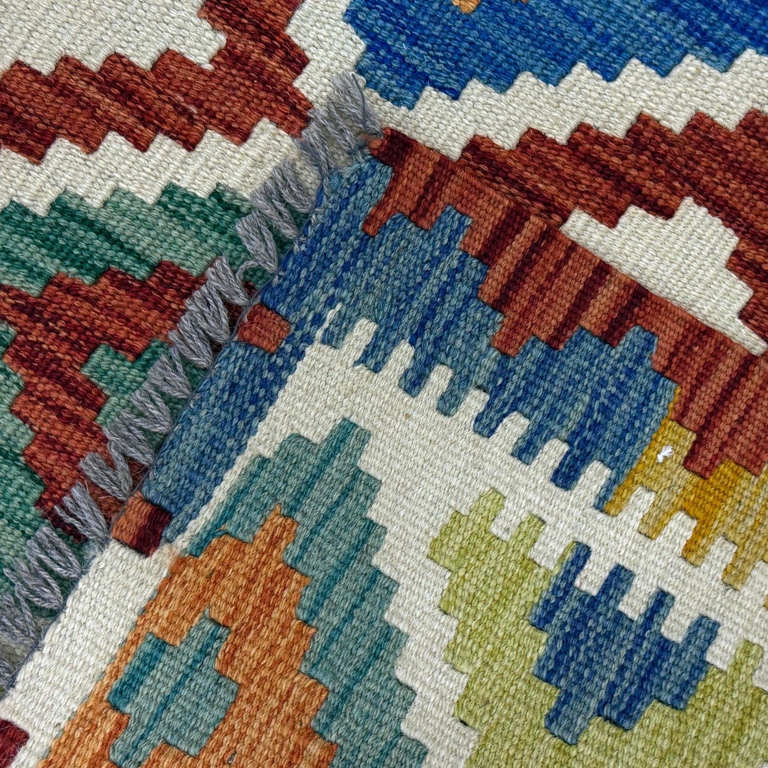 Handmade Multi Kilim Geometric 2x4 ft