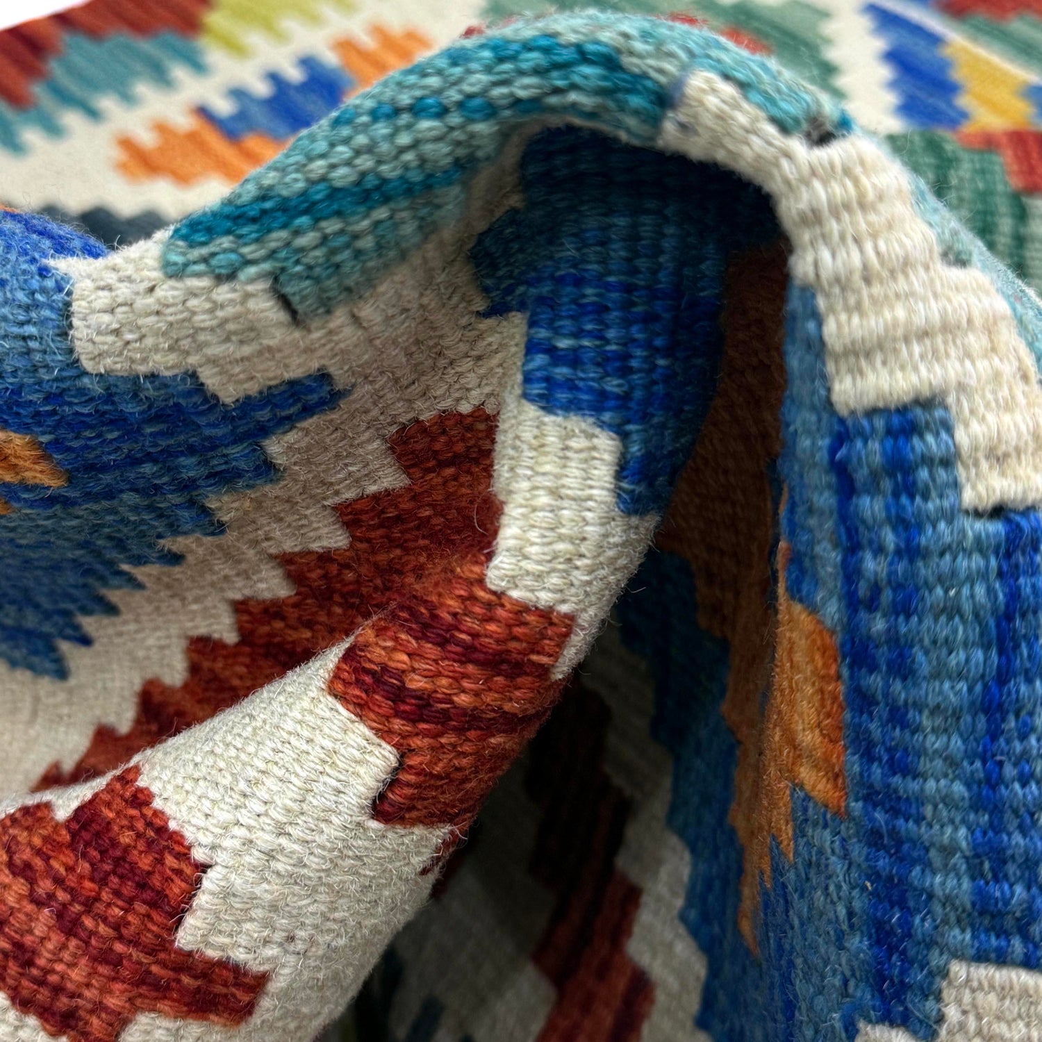 Handmade Multi Kilim Geometric 2x4 ft