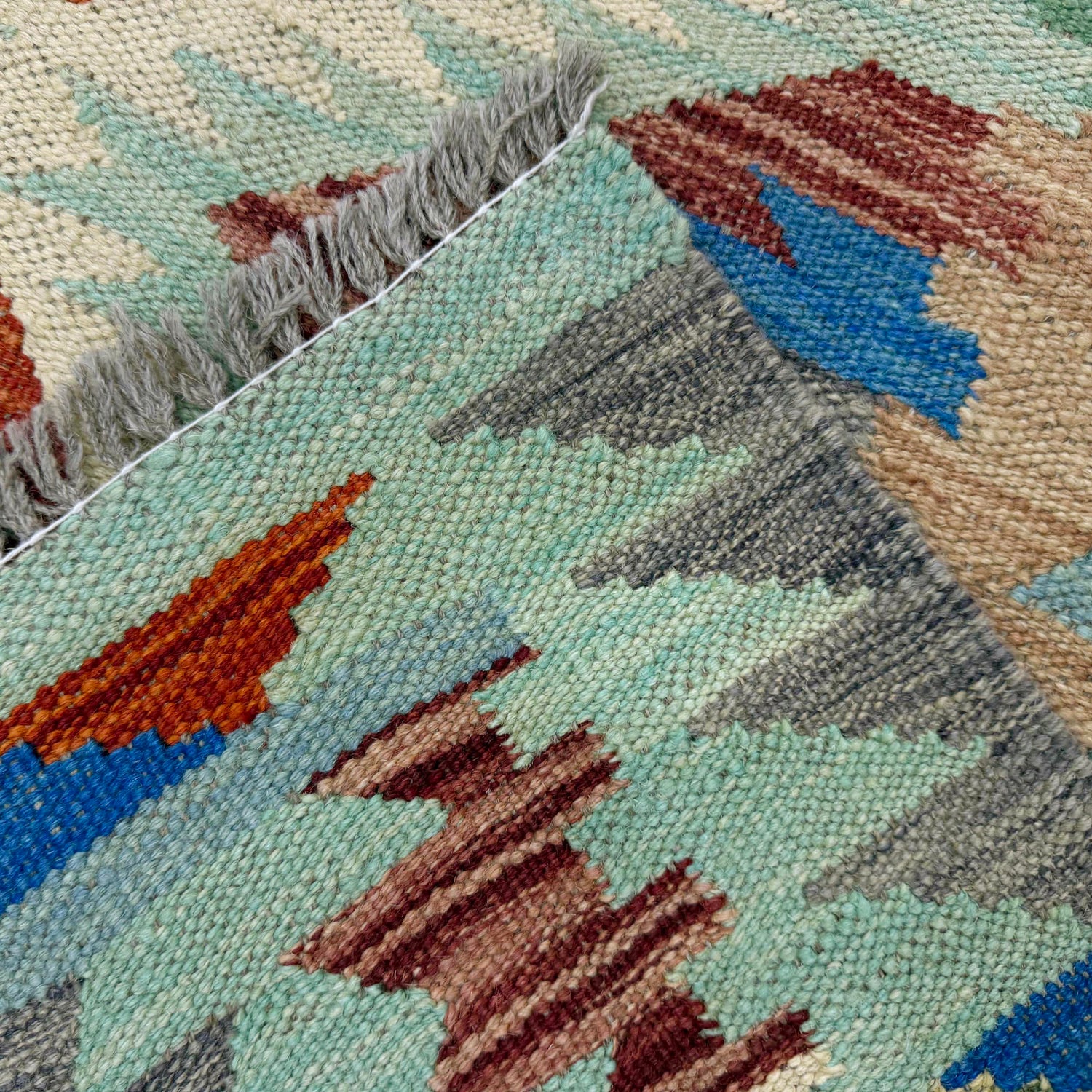Handmade Multi Kilim Geometric 4x7 ft