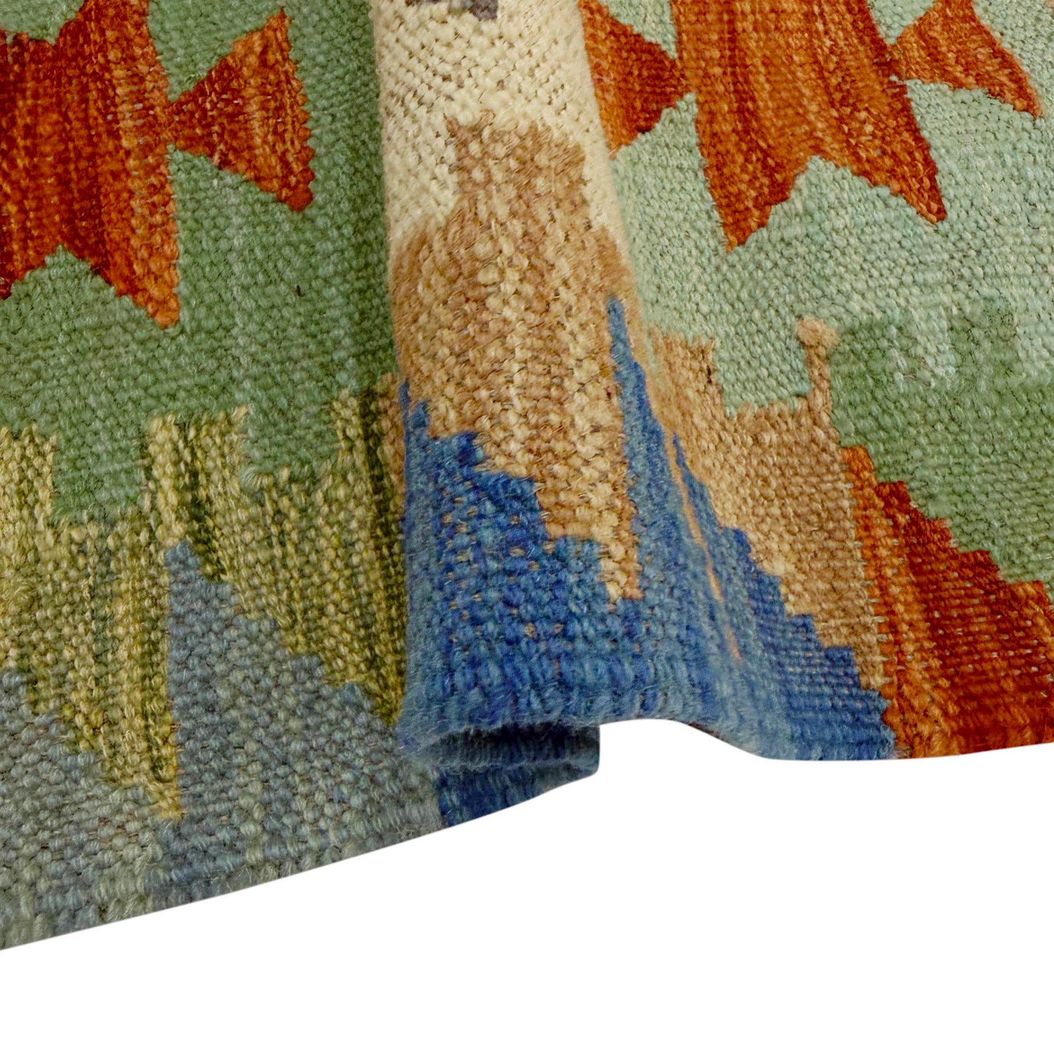 Handmade Multi Kilim Geometric 4x7 ft