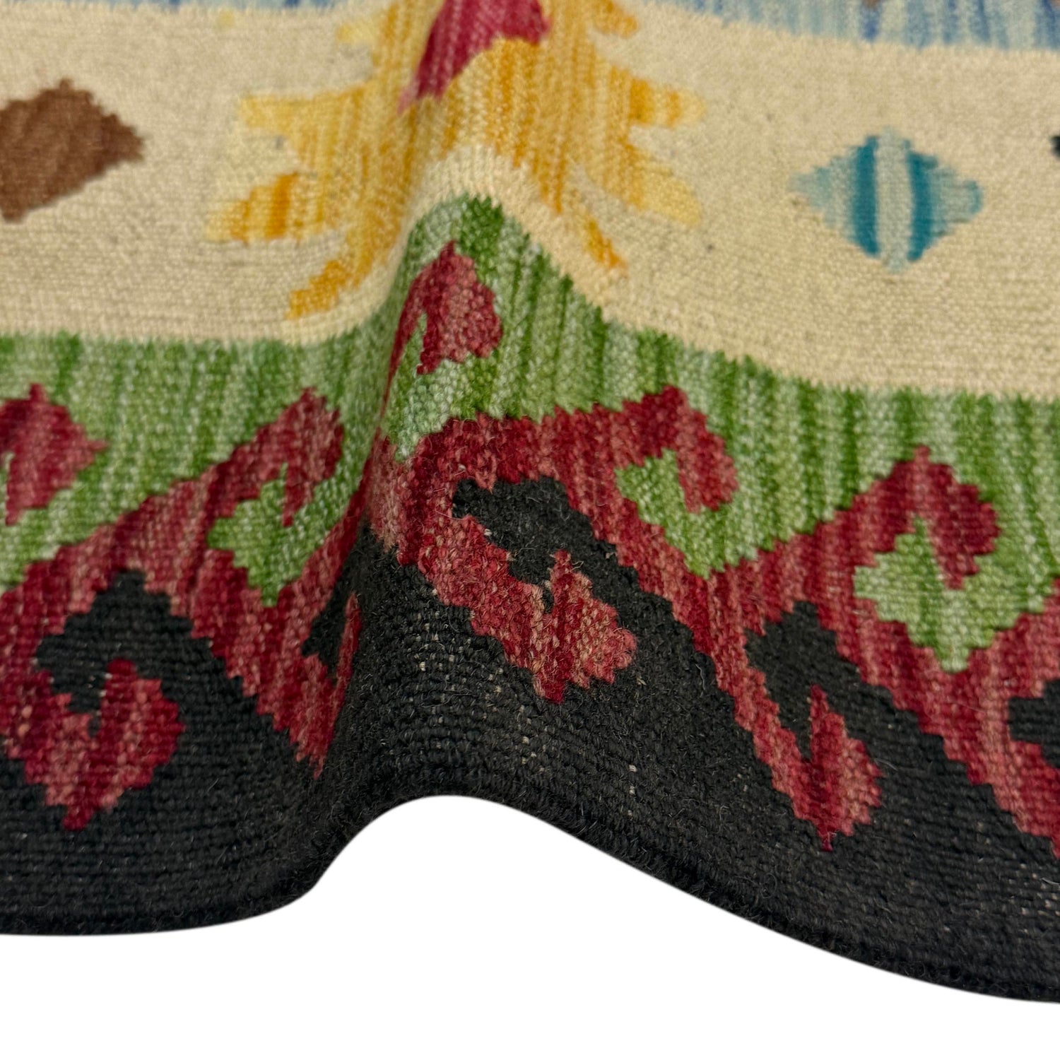 Handmade Multi Kilim Geometric 4x7 ft