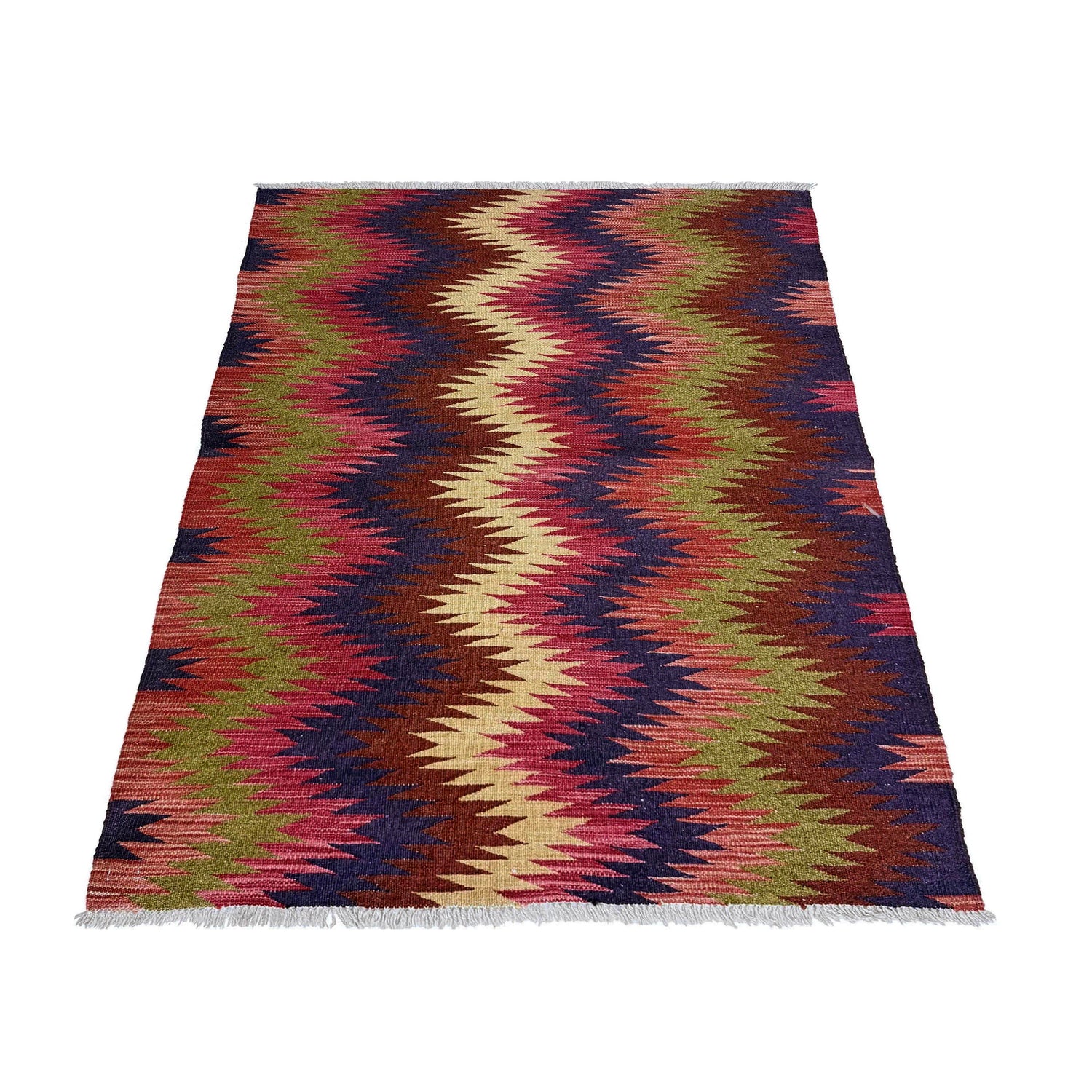Handmade Multi Kilim Geometric 3x5 ft